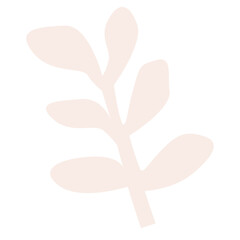 leaves abstract creative hand drawing doodle element