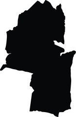 Asia Pratville Jamaica silhouette map