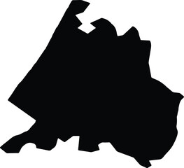 Ashqelon Israel silhouette map