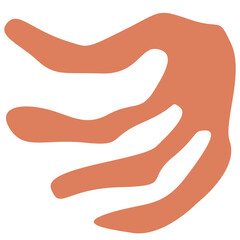 leaves abstract blobs creative hand drawing doodle element