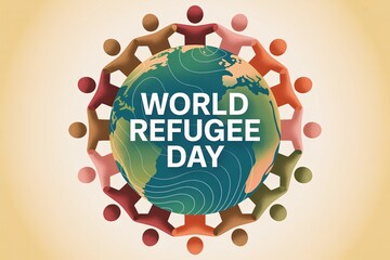 World Refugee Day. Global unity and compassion for others.