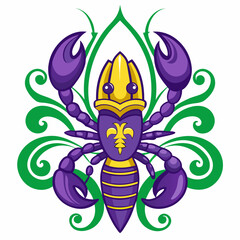 vector illustration of a cartoon spider