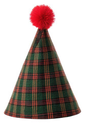 PNG Party Hat plaid hat pom-pom.
