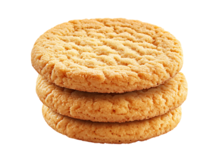 Delicious homemade cookies stack isolated dessert baked goods fresh treat food snack sweet 89 on transparent background