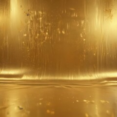 Luxurious gold foil backdrop with shimmering holographic effect ,  abstract art,  light