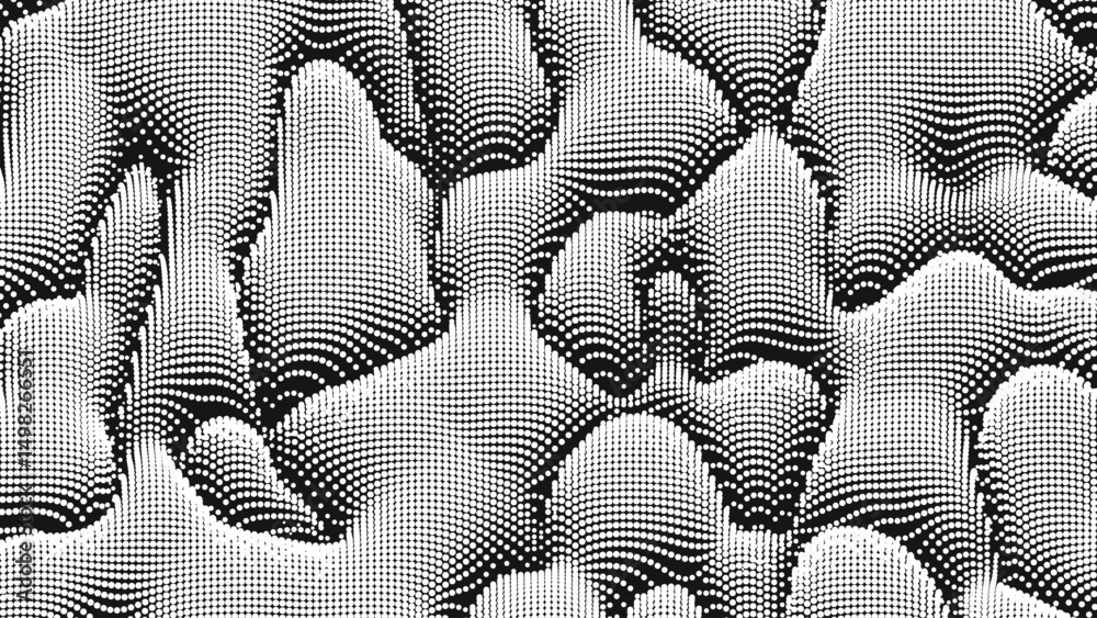 Canvas Prints point wave noise texture. abstract dot background. technological cyberspace background.