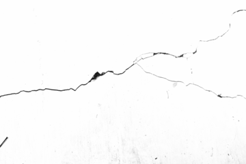 cracked concrete wall tranpsarent