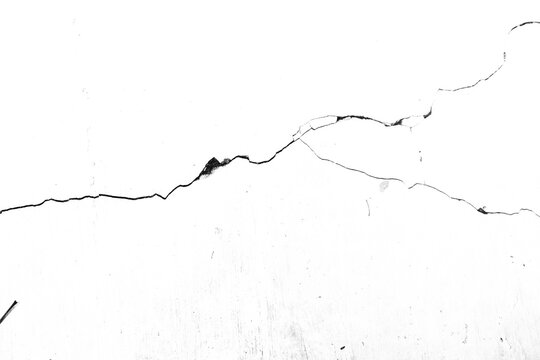 cracked concrete wall tranpsarent