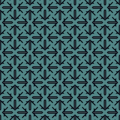 Seamless ethnic ornament. Tribal wallpaper. Arrows image. Folk pattern. Geometric backdrop. Mosaics motif. Grid background. Digital paper. Textile print. Ethnical web design.