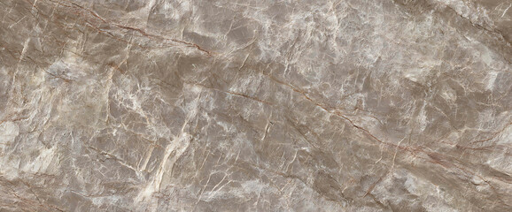 Naklejka premium Brown marbled design on white marble background - Seamless , pattern , background , tile