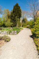Botanical garden in Saint Gallen in Switzerland 19.4.25