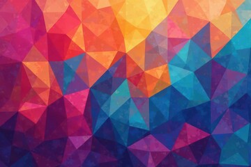 Obraz premium Repetitive geometric shapes forming a colorful backdrop, template, design, geometric
