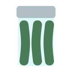 Pickles in a jar from oktoberfest pack