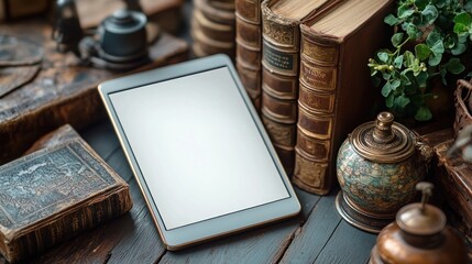 Tablet and Antique Books: A Blend of Old and New