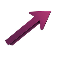 Obraz premium Contemporary Arrow with Clear Precise Vectors in De Isolated on Transparent Background