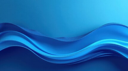 Abstract Blue Wave Design Serene Curving Lines and Smooth Textures for Modern Backgrounds