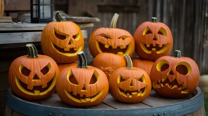 Obraz premium halloween jack o lantern