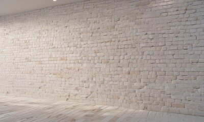 Clean whitewashed brick wall, soft light, perfect for overlay ,  design element,  interior design