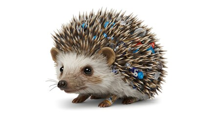 Obraz premium Hedgehog with Pins