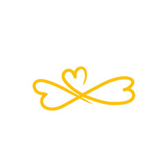 infinity heart line symbol