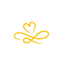 infinity heart line symbol