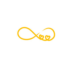 infinity heart line symbol