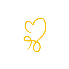 infinity heart line symbol