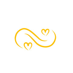 infinity heart line symbol