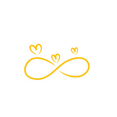 infinity heart line symbol