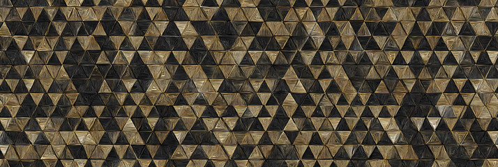 Black backdrop with vintage yellow geometric figure - Seamless , pattern , background , tile