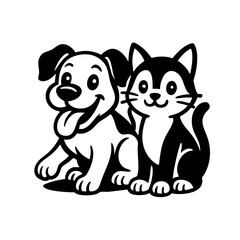 Dog and Cat Good Friends