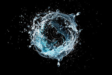 Water splash washing