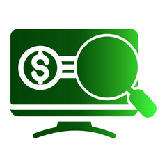 This is Market Research icon from the Digital Marketing icon collection with an Solid Gradient style