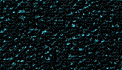 Deep Sea Midnight Blue Abstract Swirls and Bubbles Background Texture