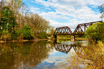 Erie Canal in Pittsford, New York © miss