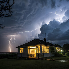 house in the storm