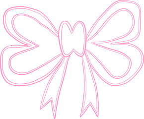 Loose Flowing Ribbon Bow