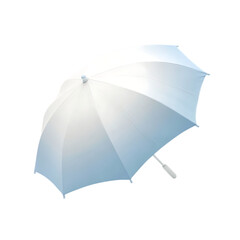 Elegant Compact Beach Umbrella with a Refined Minim Isolated on Transparent Background