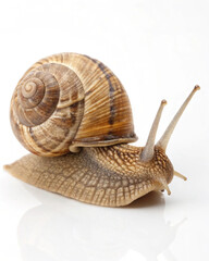 Snail Isolated on White Background