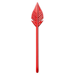 Bold Arrow with a Prominent Striking Profile in Vib Isolated on Transparent Background