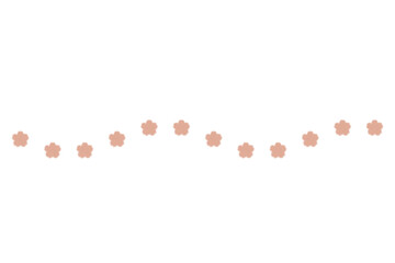 さくらの花のぼかしウェーブ装飾線