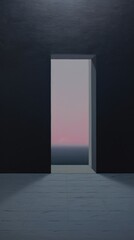 Night sky floor architecture reflection.