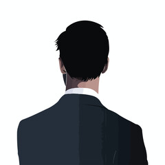 Professional Businessman Faceless Profile Vector Illustration for Business Websites and Presentations