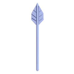 Minimal Arrow with a Balanced Structure in Soft Per Isolated on Transparent Background
