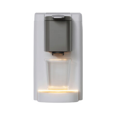 Modern Single-Serve Coffee Maker with Illuminated Drip Tray