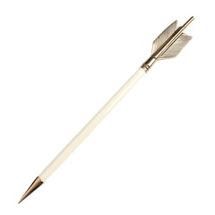 Sleek Arrow with a Minimalist Polished Finish in PU Isolated on Transparent Background