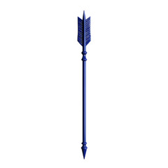 Contemporary Arrow with a Structured Layout in Class Isolated on Transparent Background