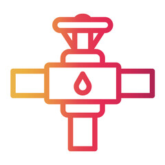 pipe Line Gradient Icon