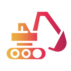 excavator Gradient icon