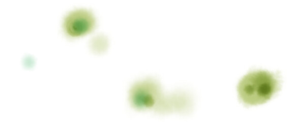 宝石のような苔のような緑色のドットあしらいイラスト